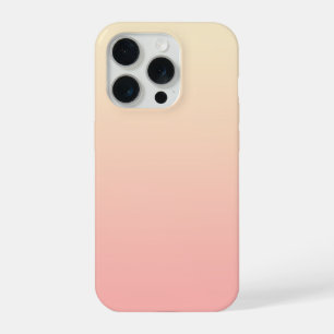 Coque iPhone 15 Pro Dégradé jaune clair et rose