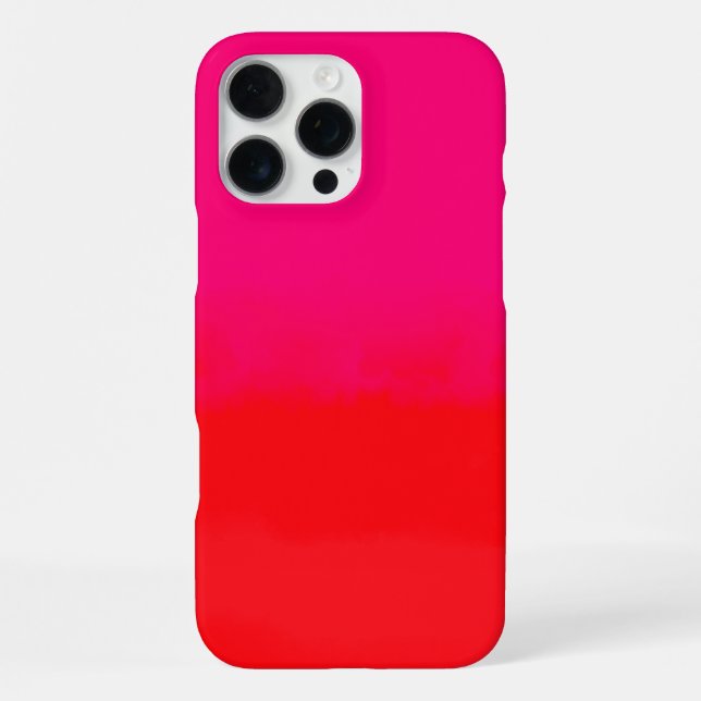 Coque iPhone Dégradé rose et orange (Verso)