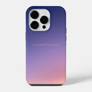 Coque Pour iPhone 14 Plus Dégradé Violet et Rose pour la Chasse aux Couchers