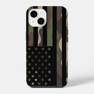 Coque Pour iPhone 14 Déguisement de drapeau américain camouflage patrio