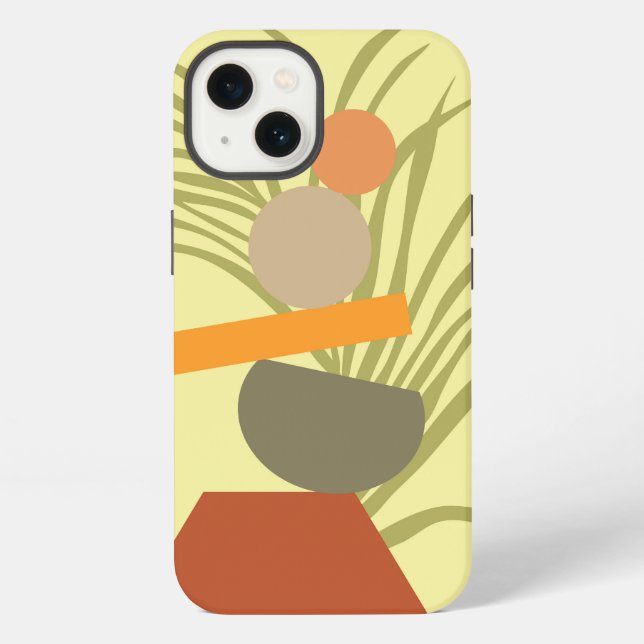 Coque iPhone Délice Botanique Abstrait (Verso)