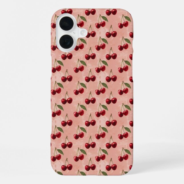 Coque iPhone "Délice Cerise sur le Gâteau" (Verso)