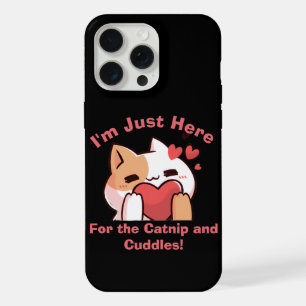 Coque iPhone 15 Pro Max Délice d'amoureux des chats - Herbe à chat et Câli