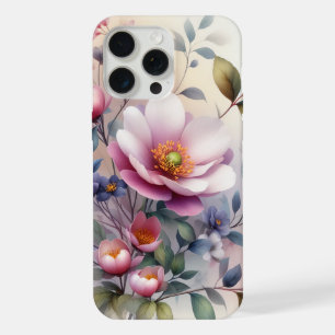 Coque iPhone 15 Pro Max Délice floral de fleurs de cerisier en aquarelle