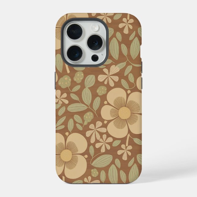 Coque iPhone Délice Floral Rustique (Verso)