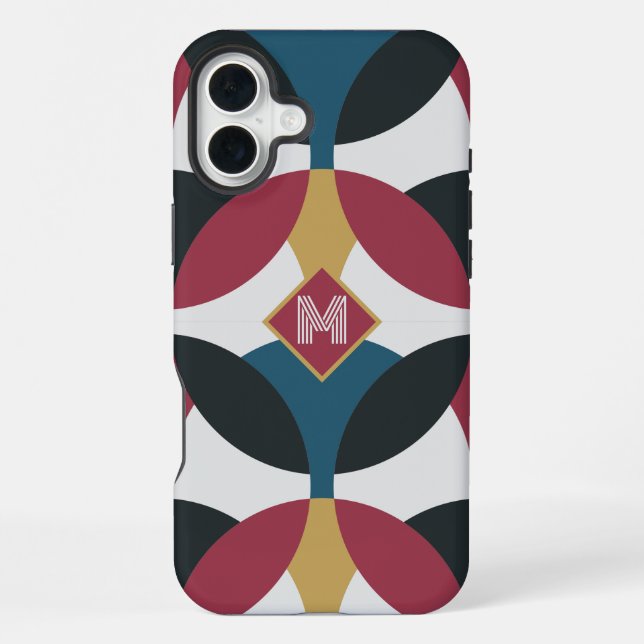Coque iPhone Demi-Lunes Modernes (Verso)
