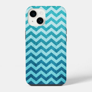 Coque Pour iPhone 14 Denim Chevron par Shirley Taylor