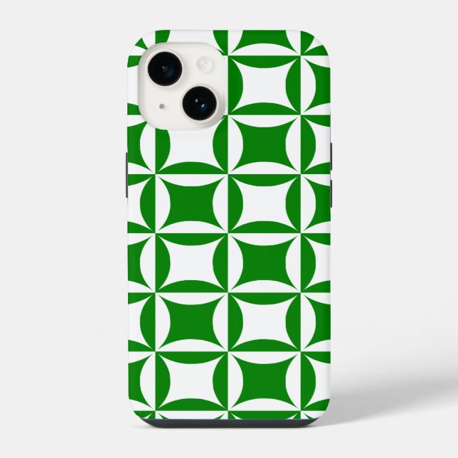 Coque iPhone Dépouiller Pierre pour Payer Pual Green Pattern (Verso)