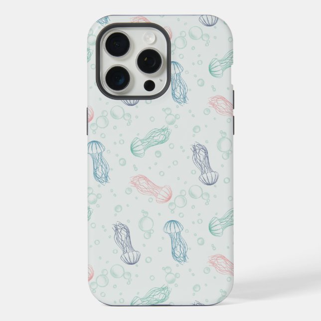 Coque iPhone Dérive de méduses (Verso)