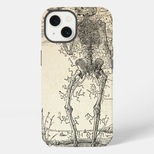 Coque iPhone Dernier Nerf - Squelette d'Halloween (Verso)