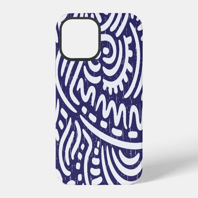 Coque iPhone Des éléments ethniques dessinés à la main, des mot (Verso)