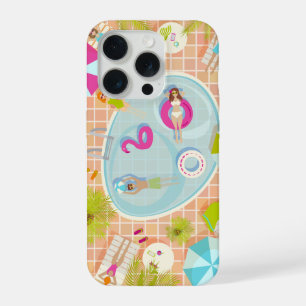 Coque iPhone 15 Pro Des filles et des garçons du bikini jouant au jeu