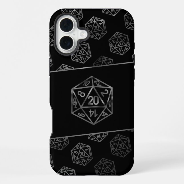 Coque iPhone Dés RPG | Imaginaire Old School Tabletop Retro Gam (Verso)