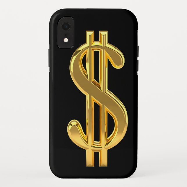 coque iphone des signes en dollars d'or (Dos)