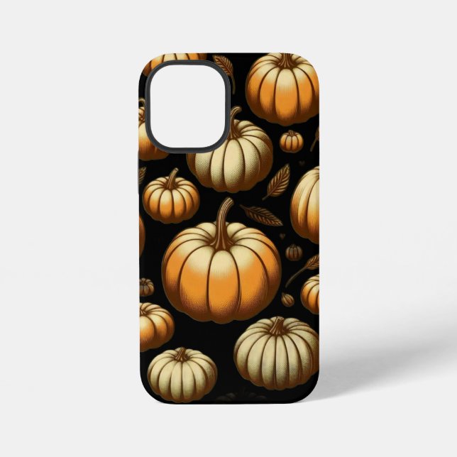 Coque iPhone Des tas de citrouilles (Verso)