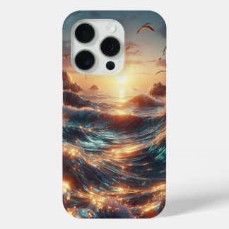 coque iphone des vagues de parties scintillant