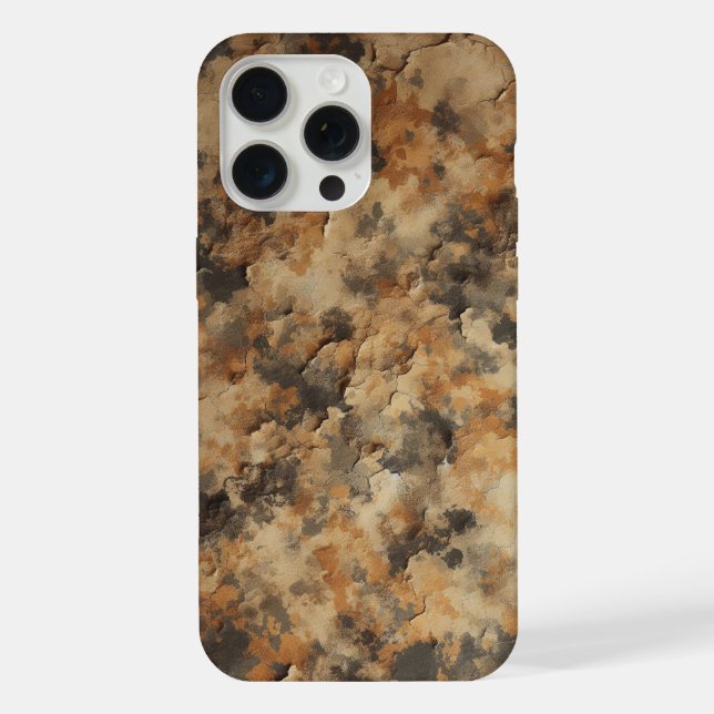 Coque iPhone Désert âpre, camouflage texturé, design robuste (Verso)