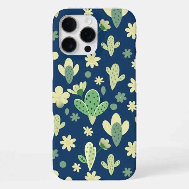 Coque iPhone Desert Cactus & Succulent Pattern (Verso)