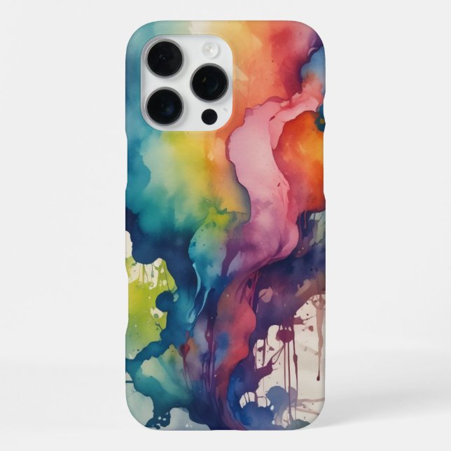 Coque iPhone Design aquarelle unique - Parfait pour les amateur (Verso)