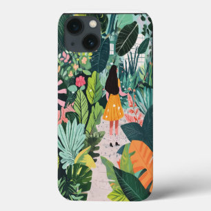 Coque iphone, design botanique