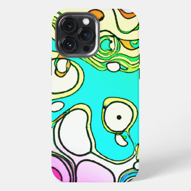 Coque iPhone Design d'art Motif moderne (Verso)