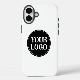 Coque iPhone 16 Plus Design de code QR noir élégant Marque élégante