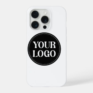 Coque iPhone 15 Pro Design de code QR noir élégant Marque élégante