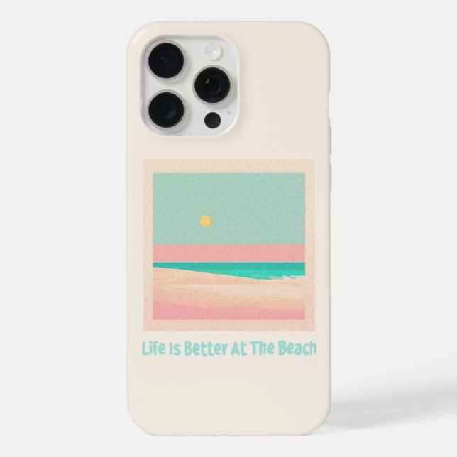 Coque iPhone Design de plage (Verso)
