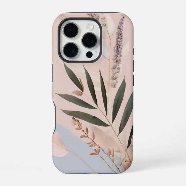 Coque iPhone 🌸 "Design esthétique des fleurs" 🌿 (Verso)