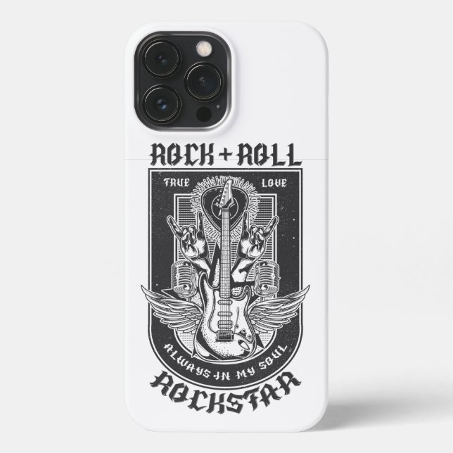 Coque iPhone Design Guitar Rock (Verso)