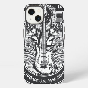 Etui iPhone 13 Design Guitar Rock