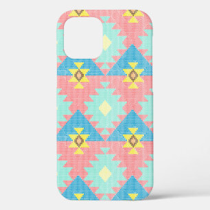 Coque iPhone 12 Design motif géométrique transparent, décoration i