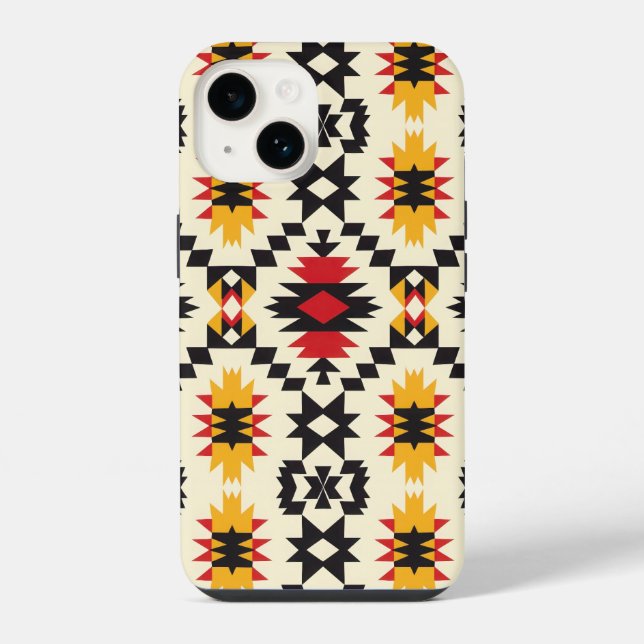 Coque iPhone Design tribal Aztec (Verso)