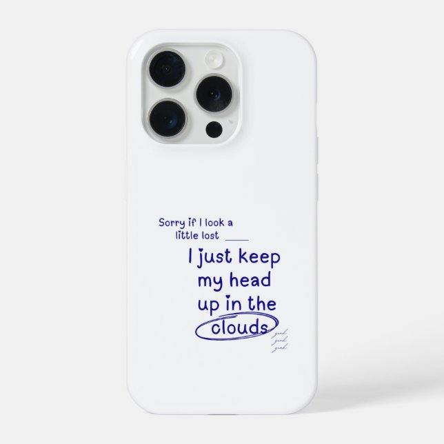 Coque iPhone Désolé si j'ai l'air un peu perdu Étui de téléphon (Verso)