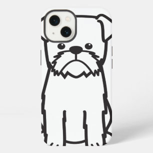 Etui iPhone 13 Dessin animé de la race de chien Griffon bruxelloi