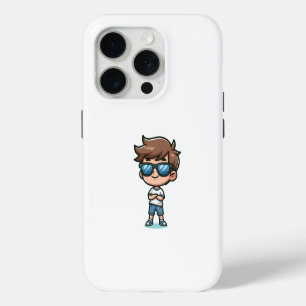 Coque iPhone 15 Pro Dessin animé d'un enfant cool
