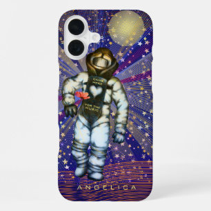 Coque iPhone 16 Plus Dessin d'astronaute est arrivé ici pour Music Cool