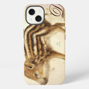 Etui iPhone 13 Dessin de monogramme de jeune sanglier