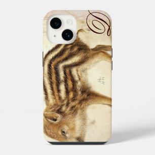 Coque Pour iPhone 14 Dessin de monogramme de jeune sanglier MARC Animal