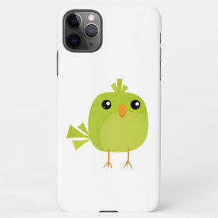 Coque iPhone 11Pro Max Dessin d'oiseau vert