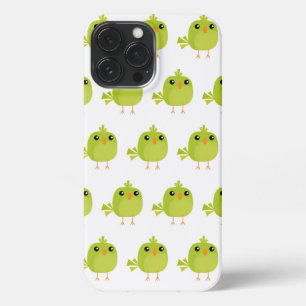 Etui iPhone 13 Pro Max Dessin d'oiseau vert