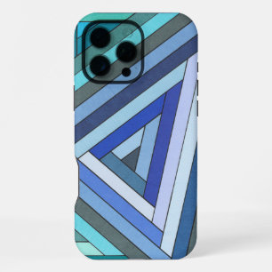 Coque iPhone 16 Pro Max Dessin géométrique de triangle peint à la main en 