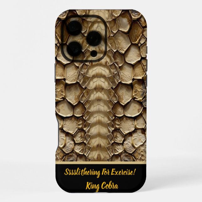 Coque iPhone détail de motif serpent (Verso)