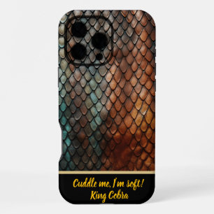 Coque iPhone 16 Pro Max Détails vifs d'une serpent venimeux