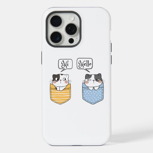 Coque iPhone deux chats (Verso)