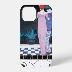 Coque iPhone 12 DEUX FEMMES DANS LA NUIT Art Déco Beauté Mode