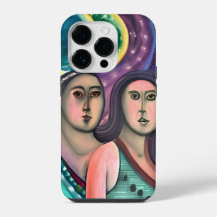 Coque Pour iPhone 14 Plus Deux femmes sous la lune