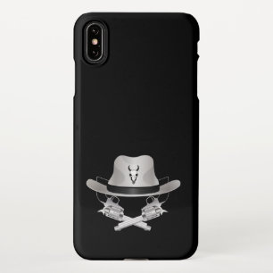Coque iPhone XS Max Deux fusils croisés et casquette
