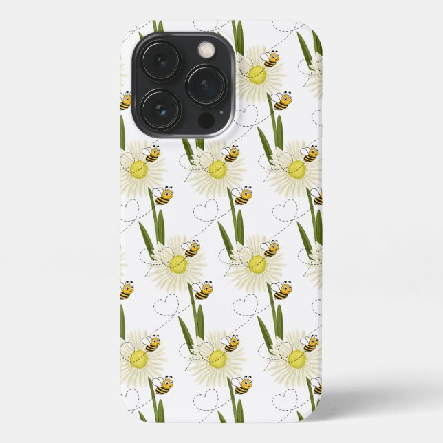 Coque iPhone Deux petites abeilles mignonnes (Verso)