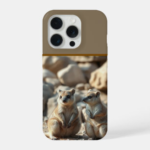 Coque iPhone 15 Pro Deux quokkas australiens de l'île Rottnest, 